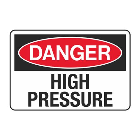Danger High Pressure Decal